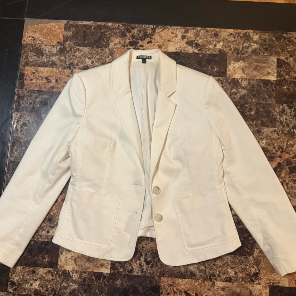 Express White Blazer